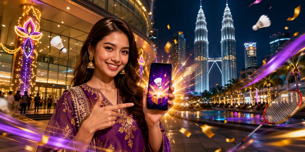 Pengguna mendaftar dan menerima bonus di Kuala Lumpur